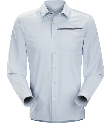 Skyline Shirt LS Men's Super lightweight, moisture-wicking long sleeve shirt with a standard button collar and a soft hand, perfect for summer days