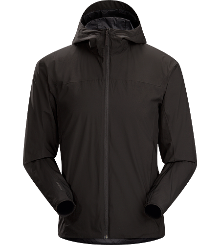 Solano Jacket Men's Newly redesigned with adjustable hood and additional length. A lightweight and breathable, lined WINDSTOPPER® hooded jacket with articulated patterning for active use.