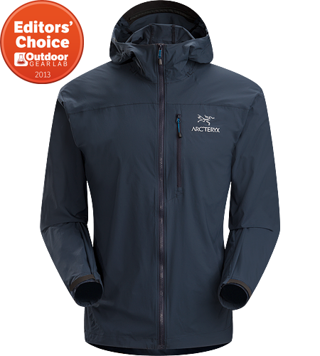 Squamish Hoody Men's Super lightweight, durable and compressible hooded jacket; Ideal as a wind resistant layer for warm weather activities