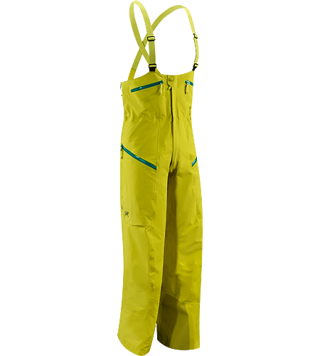 Stinger Bib Men's Newly redesigned with a higher bib, large volume thigh pockets, and an enhanced fit. Durable and waterproof bib pant, patterned for gender specific articulation.