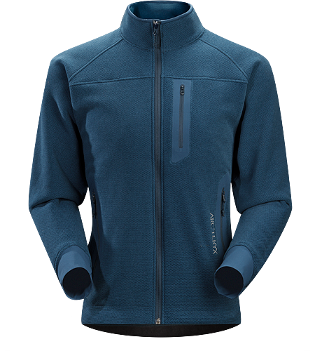 Strato Jacket Men's Moisture-wicking, breathable, mid-layer fleece jacket designed for snowsport activities