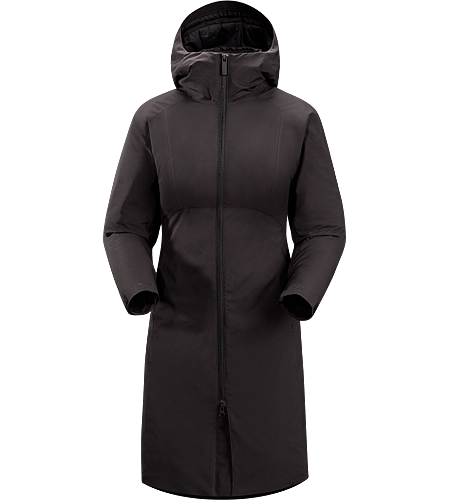 Sylva Parka Women's Women's specific, Insulated, windproof long coat with insulated hood and subtle design detailing. Ideal as a casual yet stylish urban coat for cold winter conditions.
