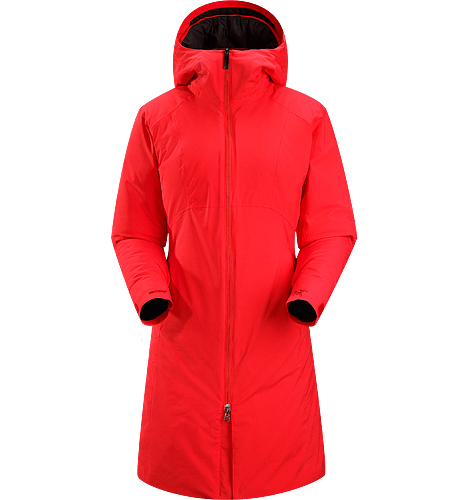 Sylva Parka Women's Women's specific, Insulated, windproof long coat with insulated hood and subtle design detailing. Ideal as a casual yet stylish urban coat for cold winter conditions.