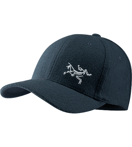 Wool Bird Cap Men's A low-profile cap with small embroidered bird logo on the front.