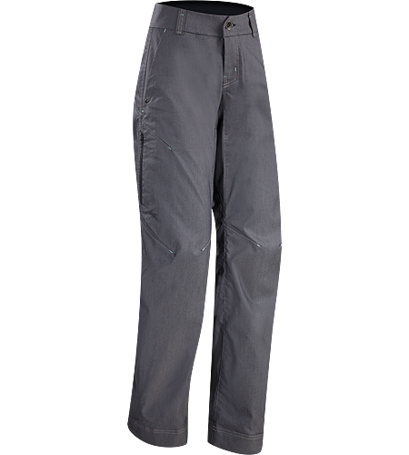 A2B Commuter Pant Women's Denim-inspired water repellant, quick drying pant with hidden reflective elements and adjustable pant cuffs for commuters.