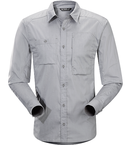 A2B Shirt LS Men's Relaxed fit, button down, cotton/polyester, long sleeved shirt for everyday living and urban commutes.