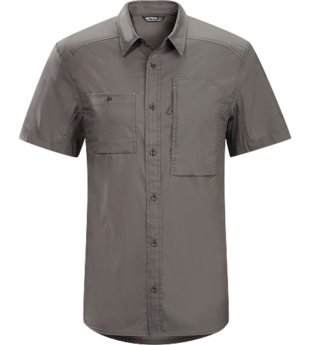 A2B Shirt SS Men's Relaxed fit, button down, cotton/polyester, short sleeved shirt for everyday living and urban commutes.