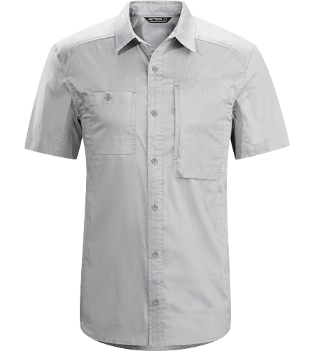 A2B Shirt SS Men's Relaxed fit, button down, cotton/polyester, short sleeved shirt for everyday living and urban commutes.