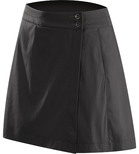 A2B Skort Women's Practical cotton blend wrap skort (skirt/short) with a built-in short for windy commutes, urban cycling, and daily wear.
