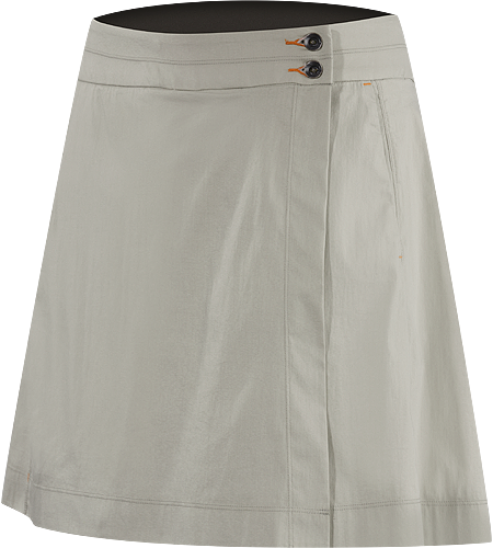 A2B Skort Women's Practical cotton blend wrap skort (skirt/short) with a built-in short for windy commutes, urban cycling, and daily wear.