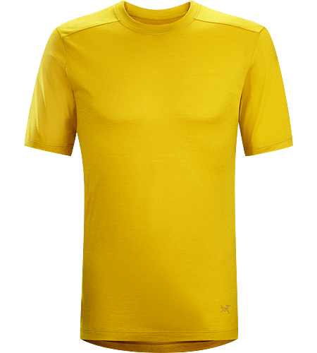 A2B T-Shirt Men's Natural fibre wool/polyester blend crew neck T-shirt.
