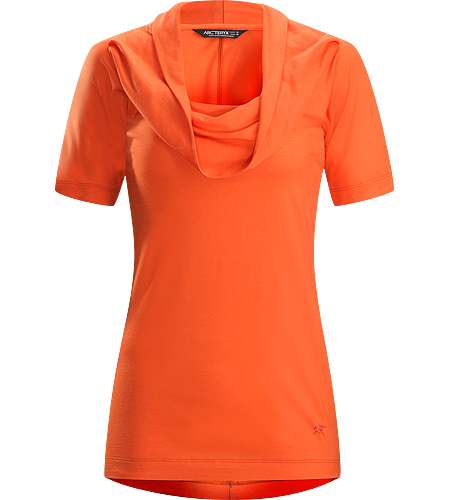 A2B Top Women's Trim fitting, longer length top with a scooped, gathered neckline and a slimming silhouette; ideal for everyday living and urban commuting.