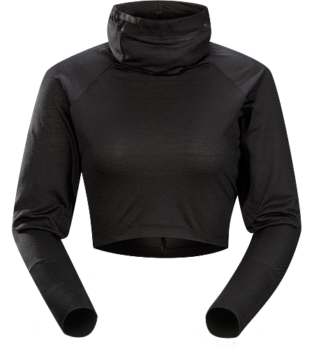 A2B Wool Cozy Women's Practical performance knit midriff crop shrug for everyday living and urban commuting. Provides additional warmth for hands, arms, neck and shoulder areas, packs away easily when not needed.