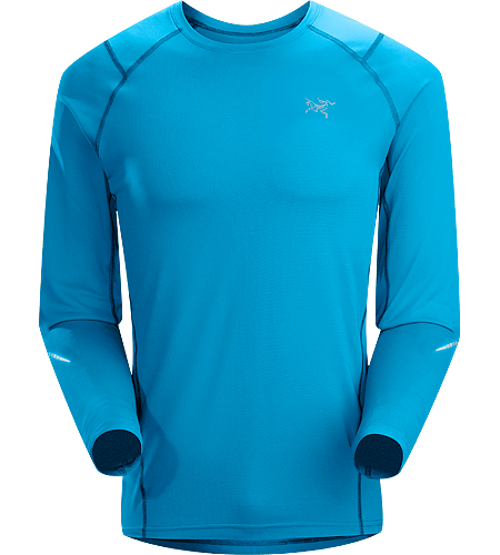 Accelerator LS Men's A lightweight, breathable, moisture-wicking, technical long-sleeve shirt constructed with a slightly heavier fabric and designed for running in cool conditions.