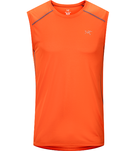 Actinium Sleeveless Men's Highly air permeable, lightweight, moisture-wicking, mesh sleeveless running shirt
