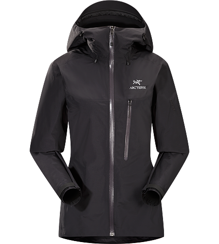 Alpha SL Jacket Women's <strong>Alpha Series: Climbing and alpine focused systems | SL: Super light. </strong>Super lightweight, waterproof jacket constructed using GORE-TEX® fabric with PacLite® product technology and designed with essential backcountry features and helmet compatible Storm Hood™; ideal as an easily packable emergency storm jacket in an alpine environment.
