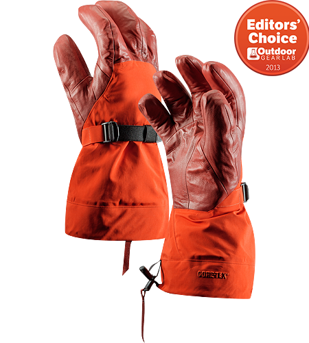 Alpha SV Glove Men's <div class='outdoormbdata'><strong>Alpha Series: Climbing and alpine focused systems | SV: Severe Weather. </strong>Anatomically superior, advanced waterproof GORE-TEX® glove, engineered using our new Tri-Dex™ Technology; Ideal for use in the backcountry.</div><div class='leafmbdata'>An outer shell of GORE-TEX® is waterproof, windproof and breathable; the inner liner provides quick drying fleece warmth.</div>