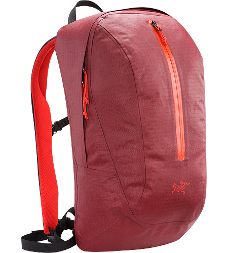 Astri 19 Weather resistant AC² daypack with taped seams; zippered front pocket; internal strap for documents or 13” laptop; padded back panel and removable waistbelt