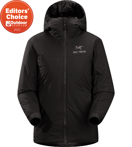 Atom SV Hoody Women's <strong>Atom Series: Synthetic insulated mid layers | SV: Severe Weather. </strong>Warm insulated Coreloft™ jacket with an insulated hood; Ideal for use as a super-warm mid-layer in cold conditions, or as a stand-alone piece in warmer conditions.
