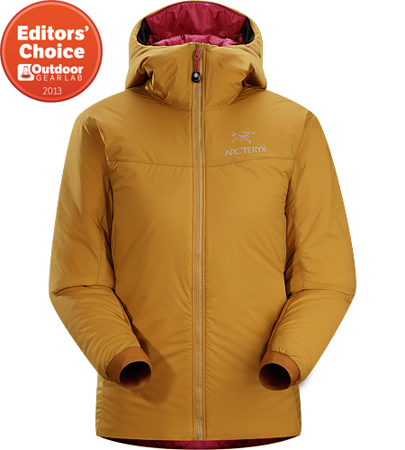 Atom SV Hoody Women's <strong>Atom Series: Synthetic insulated mid layers | SV: Severe Weather. </strong>Warm insulated Coreloft™ jacket with an insulated hood; Ideal for use as a super-warm mid-layer in cold conditions, or as a stand-alone piece in warmer conditions.