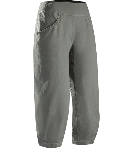 C'esta Capri Women's Lightweight, breathable, relaxed fit cotton/linen capri pants with a wide, comfort waistband and gathered, pleated cuffs. Ideal for casual urban use in hot weather, or while travelling.