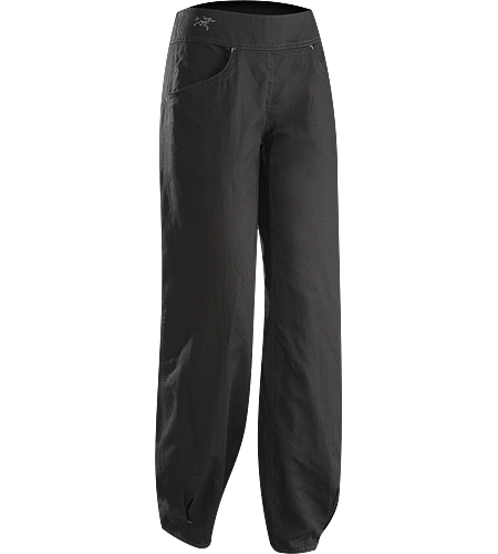 C'esta Pant Women's Leichte, atmungsaktive, leger geschnittene Hose aus einem Baumwolle/Leinen-Mischgewebe mit breitem, bequemem Taillenbund und gerafftem Saum. Ideal für Freizeitaktivitäten an heißen Tagen – auf Reisen oder in der Stadt.
