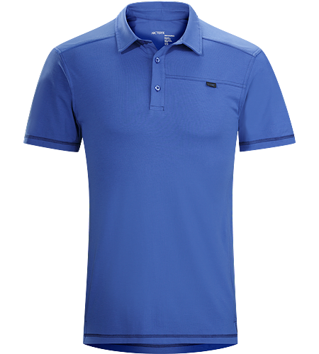 Captive Polo SS Men's Relaxed-fitting, short-sleeved polo shirt made from lightweight, moisture-wicking cotton/polyester blend textile with spandex. Ideal for urban use or for more rugged pursuits.