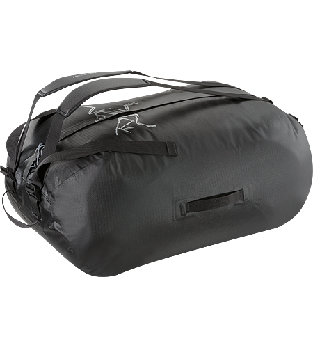 Carrier Duffle 100 Lightweight, highly water resistant, mid-size 98 litre duffle bag with removable, adjustable webbing shoulder straps.