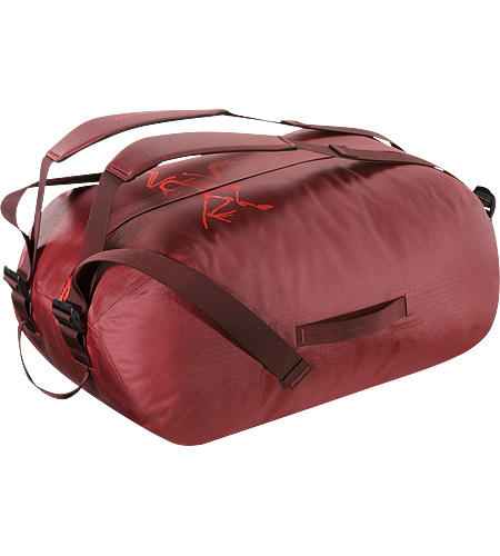 Carrier Duffle 50 Lightweight, highly water resistant, mid-size 49 litre duffle bag with removable, adjustable webbing shoulder straps.