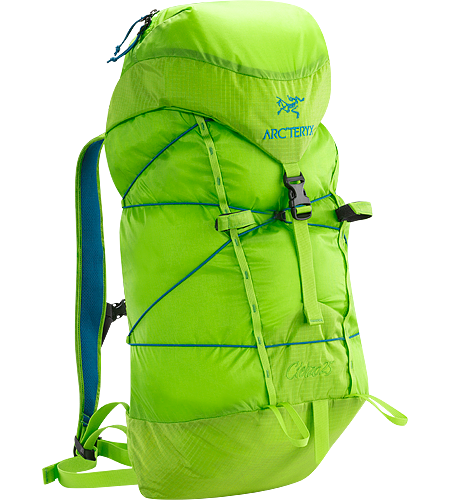 Cierzo 25 Highly compressible, super lightweight secondary summit pack pared down to the essentials only.