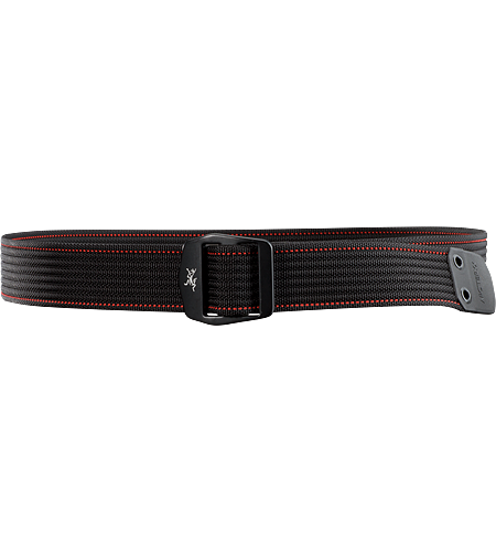 Conveyor Belt Heavy duty, textured webbing belt with contrasting colour stitch detail and a metal buckle with the Arc'teryx logo. Ideal for keeping your pants up.