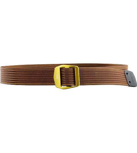 Conveyor Belt Heavy duty, textured webbing belt with contrasting colour stitch detail and a metal buckle with the Arc'teryx logo. Ideal for keeping your pants up.