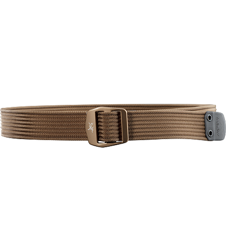 Conveyor Belt Heavy duty, textured webbing belt with contrasting colour stitch detail and a metal buckle with the Arc'teryx logo. Ideal for keeping your pants up.