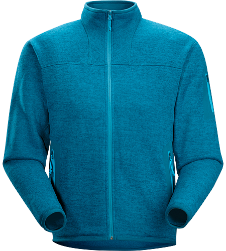 Covert Cardigan Men's Luftige Fleece-Jacke in lässigem Look - ideal als zweite Lage oder solo