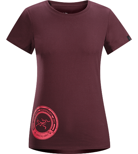 T-Shirt Crest Femme T-shirt à manches courtes, léger, 100% coton, avec graphisme illustré devant.