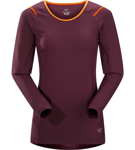 Ensa LS Women's Breathable, moisure wicking, technical long sleeve running shirt made with a slightly heavier fabric that is ideal for active use on cooler days.