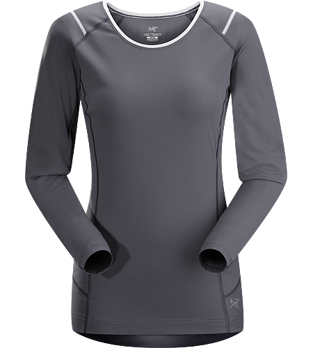 Ensa LS Women's Breathable, moisure wicking, technical long sleeve running shirt made with a slightly heavier fabric that is ideal for active use on cooler days.