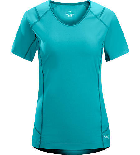Ensa SS Women's Breathable, moisure wicking, technical short sleeve running shirt made with a slightly heavier fabric that is ideal for active use on cooler days.