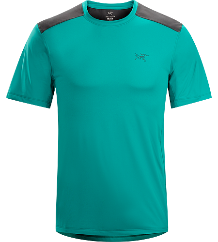 Ether Comp Crew SS Men's Lightweight, moisture-wicking, short-sleeved shirt with reinforced shoulders, designed with performance fabrics to keep you cool and dry on the trail.