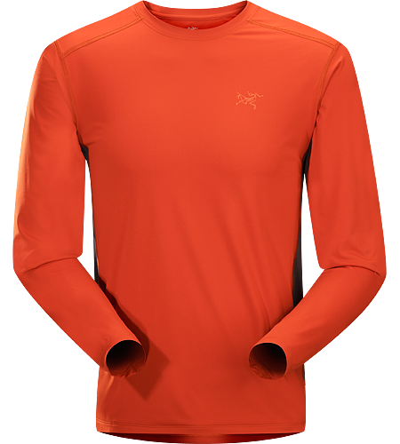 Ether Crew LS Men's Robustes, leichtes und feuchtigkeitsregulierendes Langarm-Shirt mit Achseleinsätzen aus Netzgewebe zur besseren Belüftung.