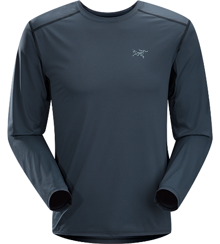 Ether Crew LS Men's Robustes, leichtes und feuchtigkeitsregulierendes Langarm-Shirt mit Achseleinsätzen aus Netzgewebe zur besseren Belüftung.