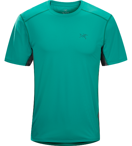 Ether Crew SS Men's Durable, lightweight, moisture-wicking short-sleeved shirt with mesh underarm panels to aid venting.