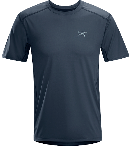 Ether Crew SS Men's Durable, lightweight, moisture-wicking short-sleeved shirt with mesh underarm panels to aid venting.