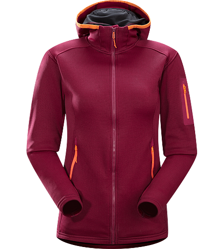 Fortrez Hoody Women's Robuste, mittelschwere Hardfleece-Jacke mit Kapuze, die ideal im Lagensystem oder an kühlen, trockenen Tagen auch solo getragen werden kann.