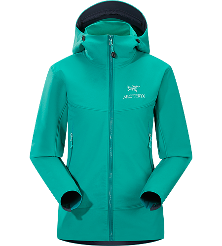 Gamma LT Hoody Women's <strong>Gamma Series: Softshell outerwear with stretch | LT: Lightweight. </strong> Durable and breathable, wind and moisture resistant softshell hooded jacket for everyday use.