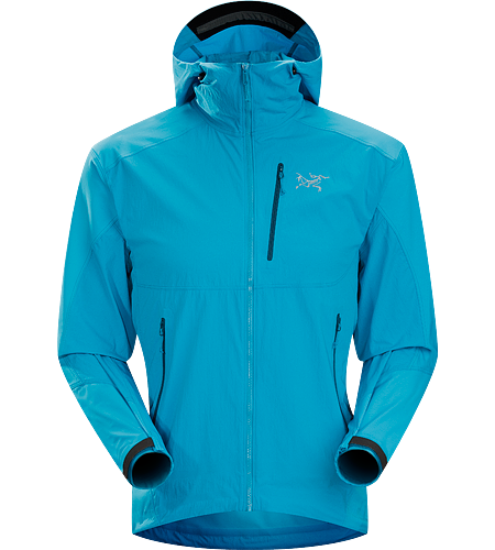 Gamma SL Hybrid Hoody Men's <strong>Gamma Series: Softshell outerwear with stretch | SL: Superlight. </strong> Lightweight, durable wind and moisture resistant hoody constructed using two weights of softshell textile for enhanced mobility and breathability.