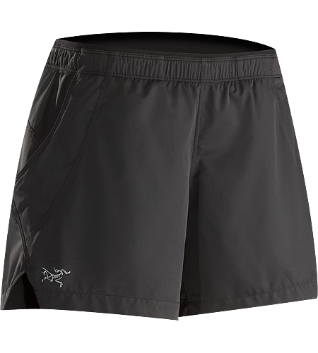 Kapta Short Women's Lightweight, versatile short with a small side slit for ease of stride and a wide stertch knit waistband with elastic drawcord for enhanced comfort and freedom of movement.