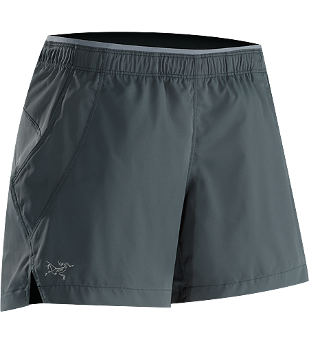 Kapta Short Women's Lightweight, versatile short with a small side slit for ease of stride and a wide stertch knit waistband with elastic drawcord for enhanced comfort and freedom of movement.