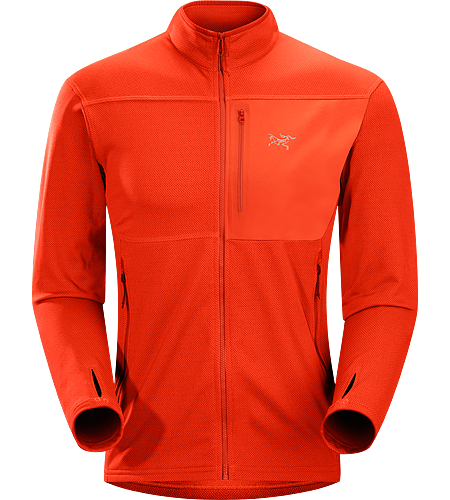 Konseal Jacket Men's Trim-fitting, mid-weight, hardface fleece mid-layer that moves easily inside a shell