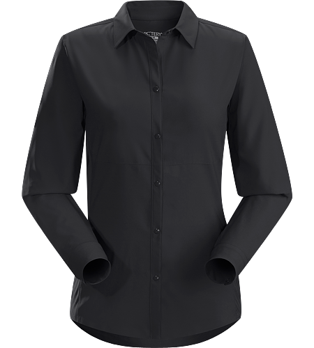 Libere Comp LS Women's Breathable, lightweight long sleeved shirt with sleeves that roll and secure in place for hotter weather.